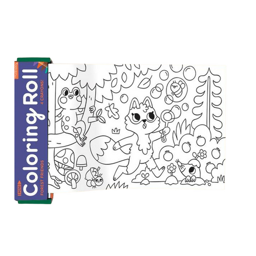 Forest Friends Mini Coloring Roll