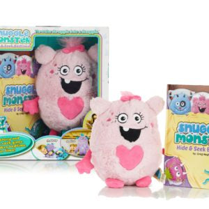 Snuggle Monster Hide & Seek Book and Plush Pink Set