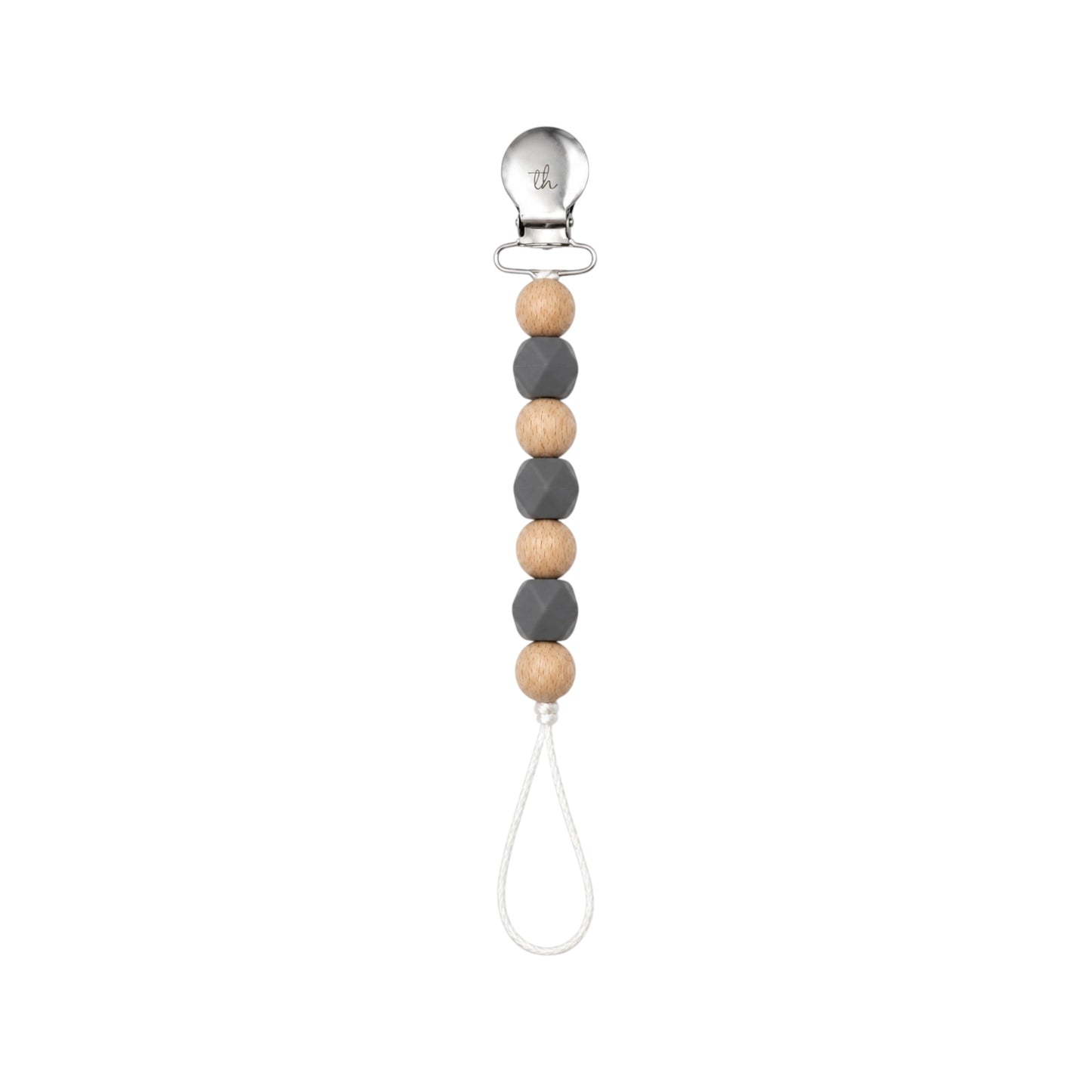 Storm Clouds Maya Pacifier Clip