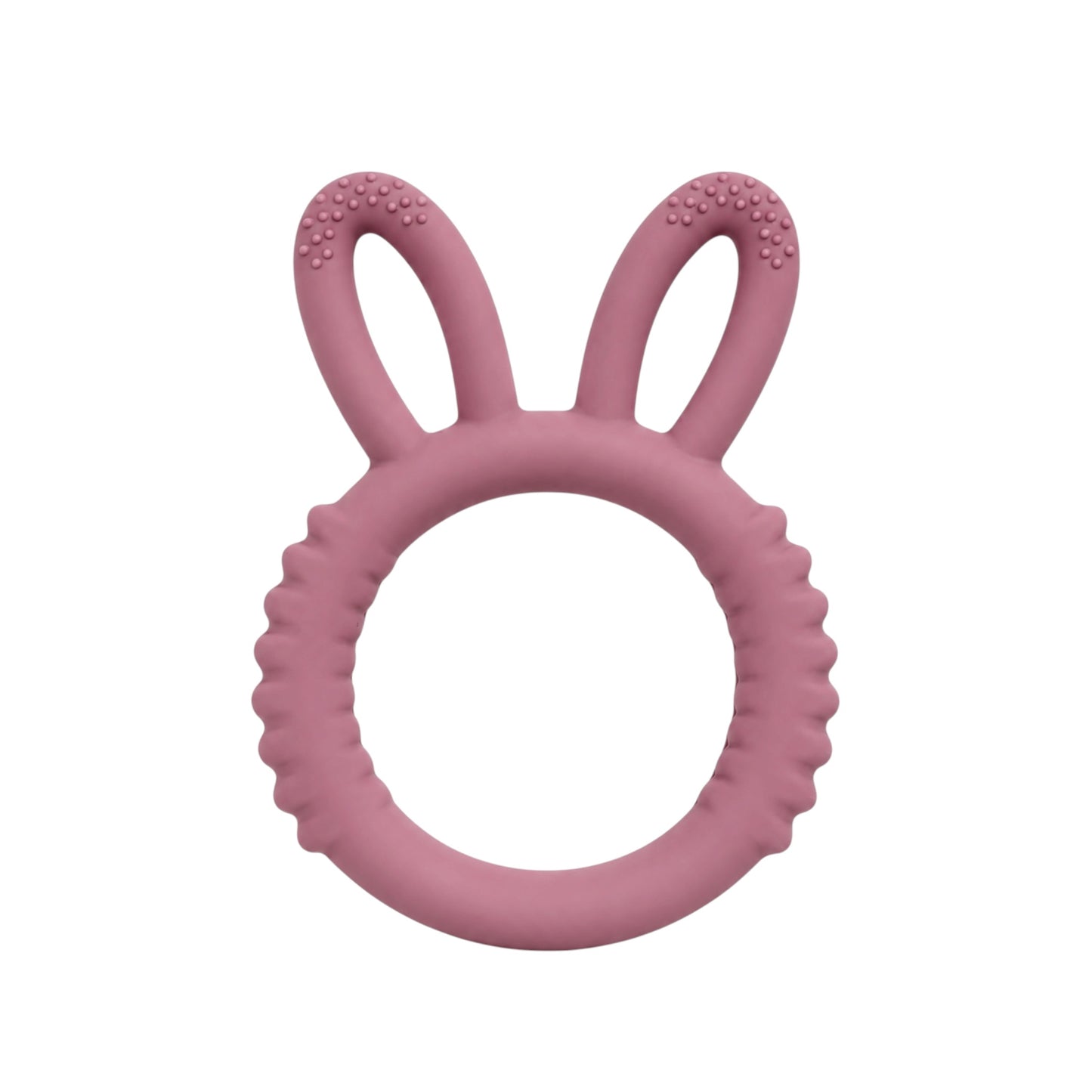Mauve Bunny Silicone Teether