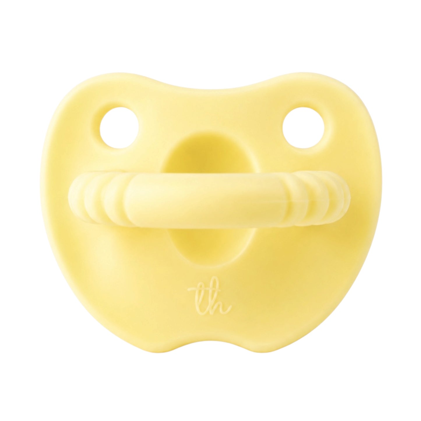 Butter Yellow Flat Silicone Soother