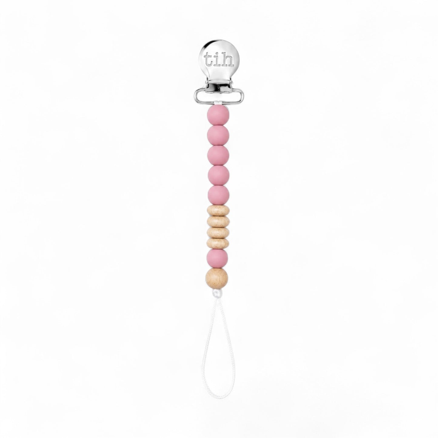 Blush Le Crew Petite Pacifier Clip