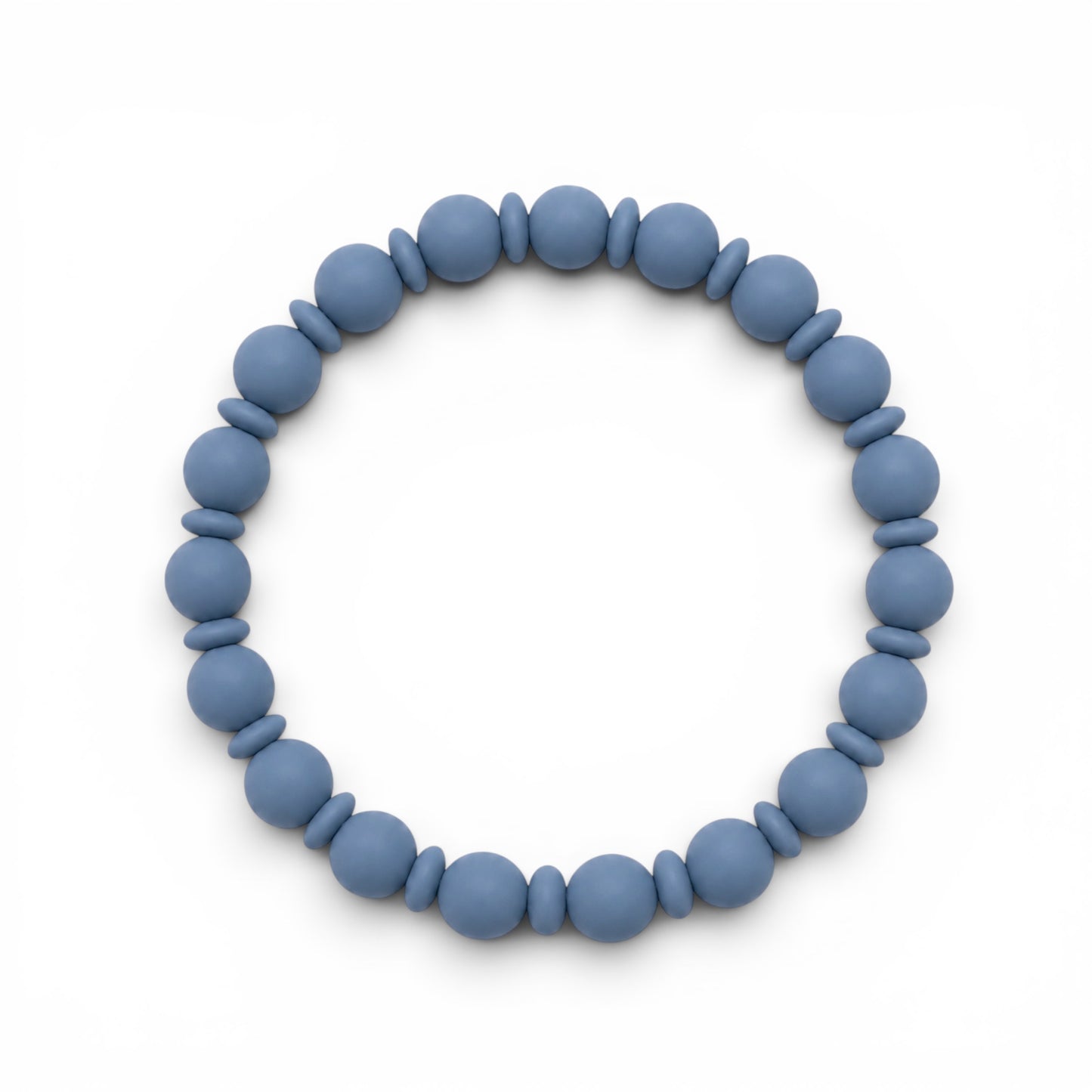 Slate Silicone Teething Ring Toy