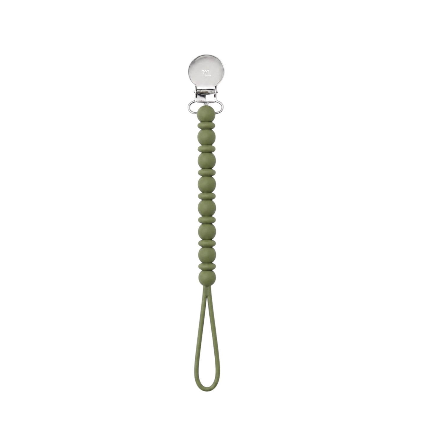Army Green Mason Pacifier Clip