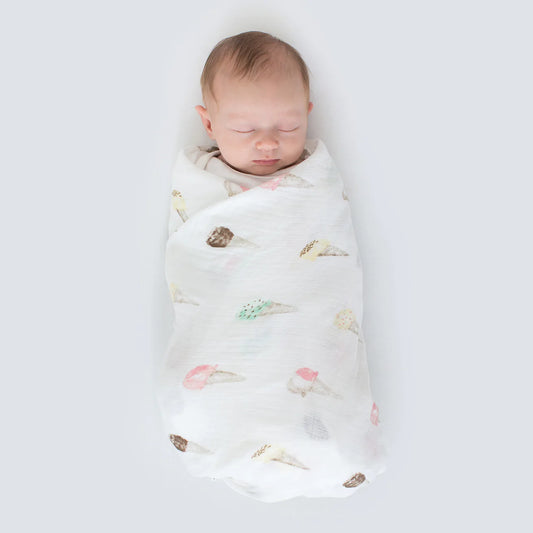 Ice Cream Muslin Swaddle