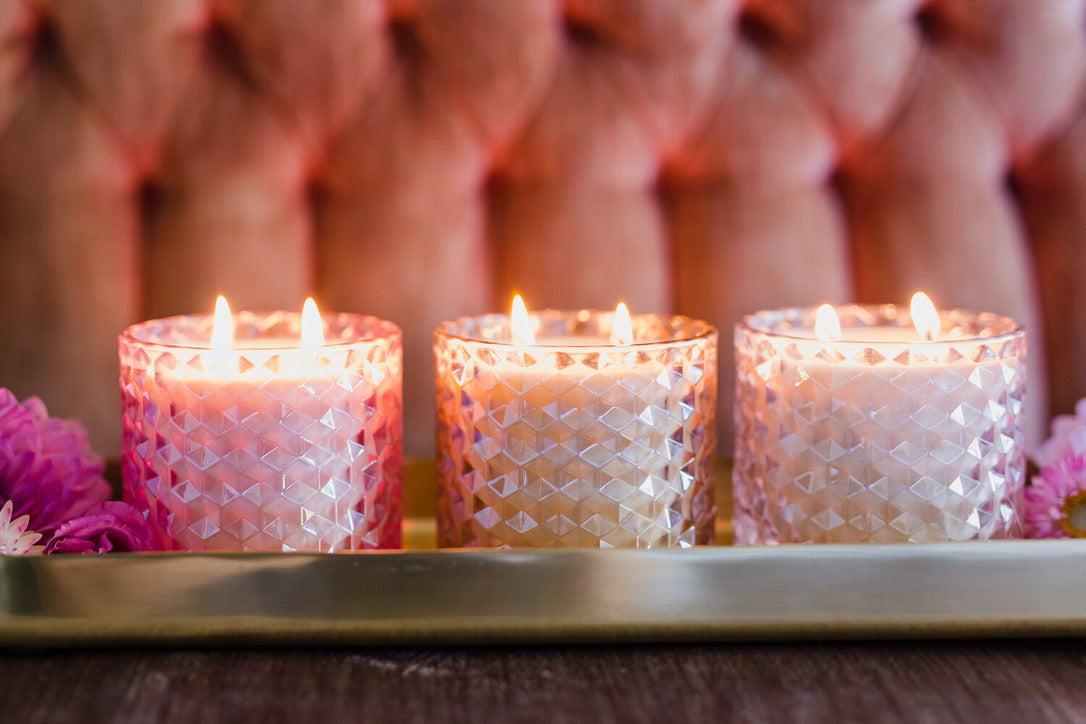 Peony Petite Shimmer Candle
