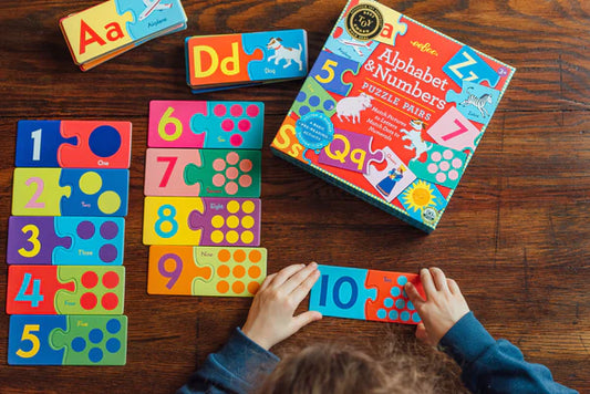 Alphabet & Numbers Puzzle Pairs