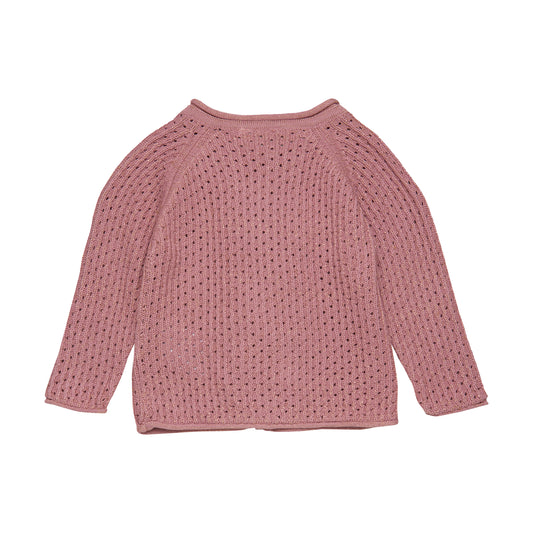 Ruffle Blush Cardigan