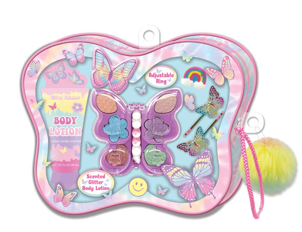 Butterfly Jewels & Cosmetics Set