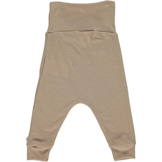 Cream Organic Wool Leggings
