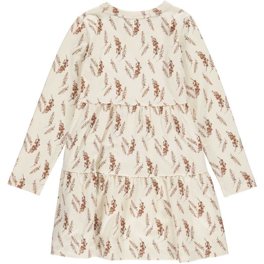 Cream Floral Dress