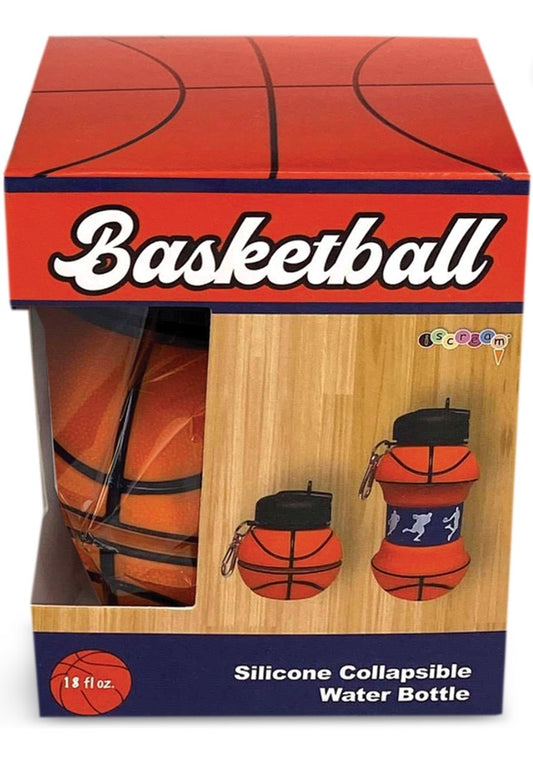 Kids Basketball Collapsible Water Bottle