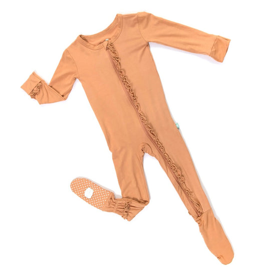 Cinnamon Ruffle Footie