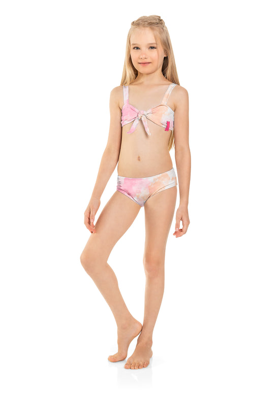 Peachy Tie Dye Adjustable Swimsuit