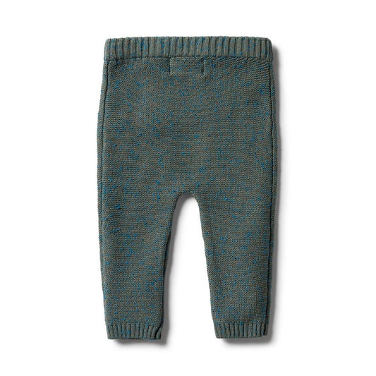 Green Knit Ottoman Leggings