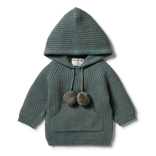 Green Knit Hoodie