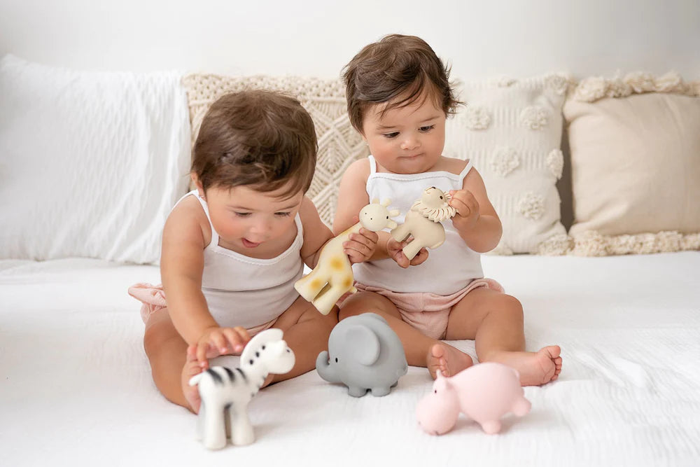 Hippo Organic Rattle, Teether & Bath Toy