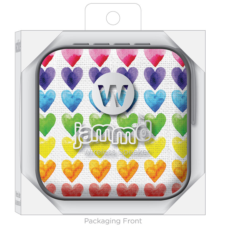 Jamm'd Watercolor Hearts Wireless Speaker