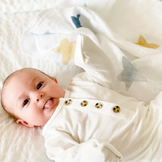 Star Muslin Gauze Organic Swaddle