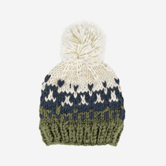 Olive & Blue Nell Stripe Hat