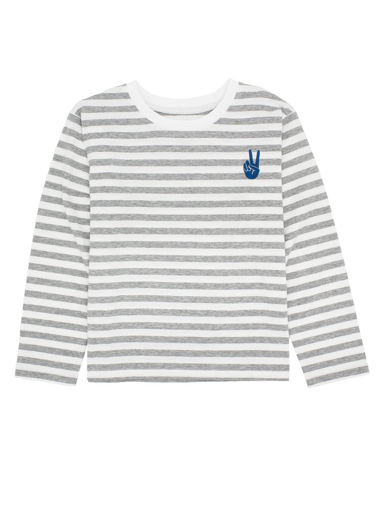 Stripe Peace Tee