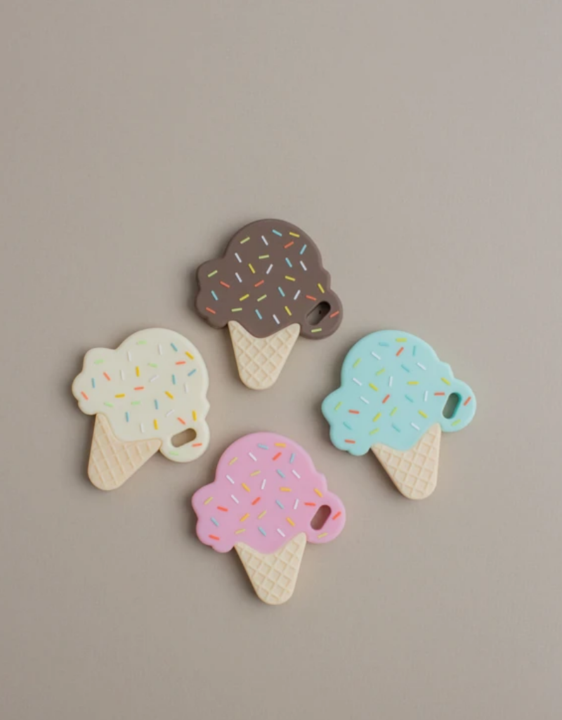 Pink Ice Cream Silicone Teether
