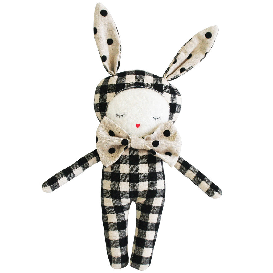 Black Checkered Bunny