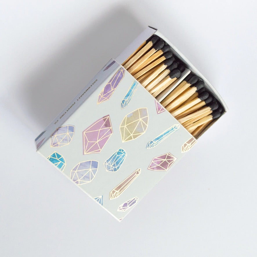 Rainbow Quartz Square Matchbox