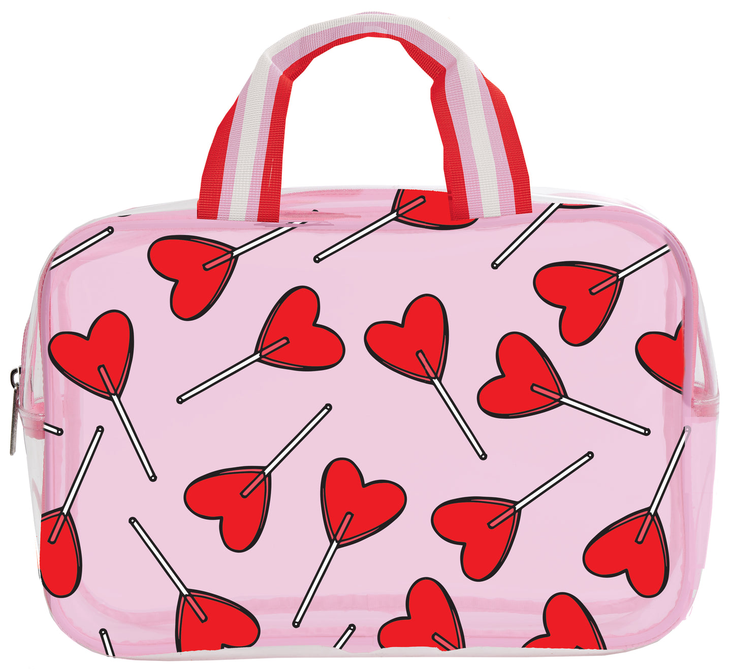 Lollipop Hearts Large Cosmetic Bag