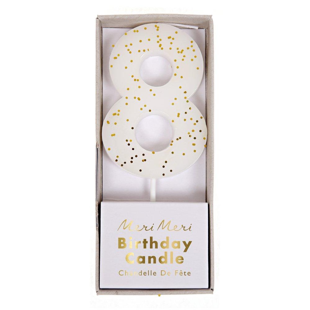 Number "Eight" Candle