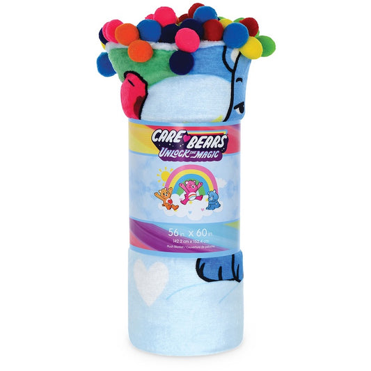 Care Bears Pom Pom Plush Blanket