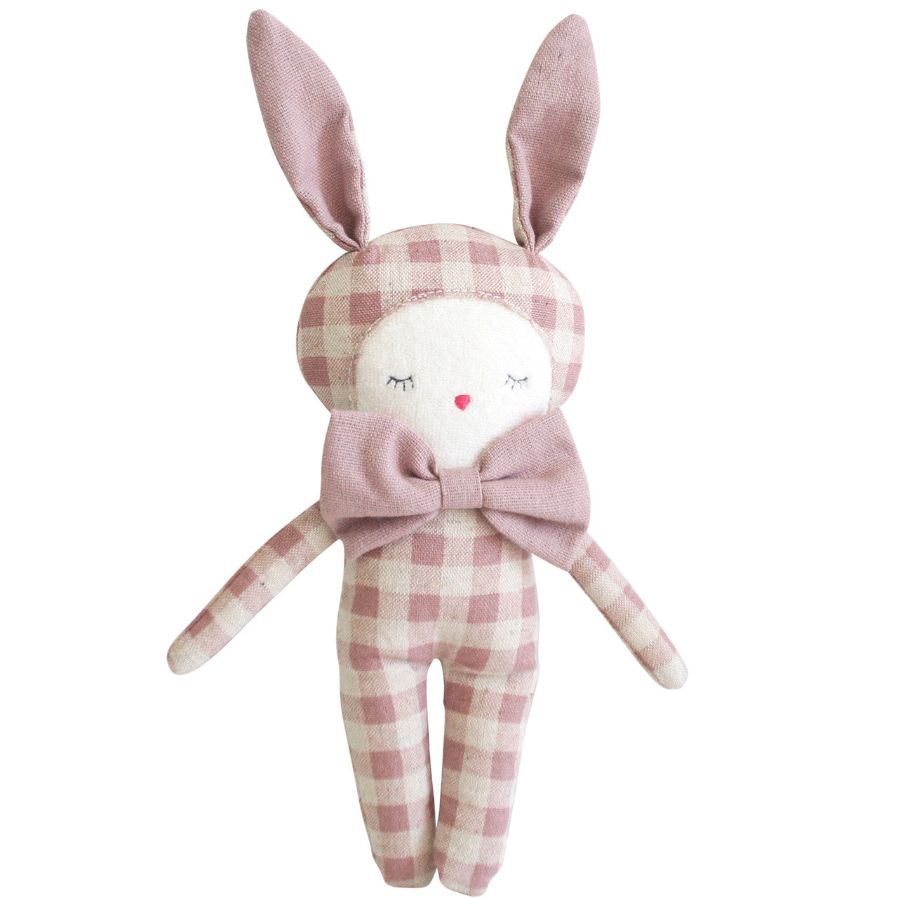 Pink Checkered Bunny