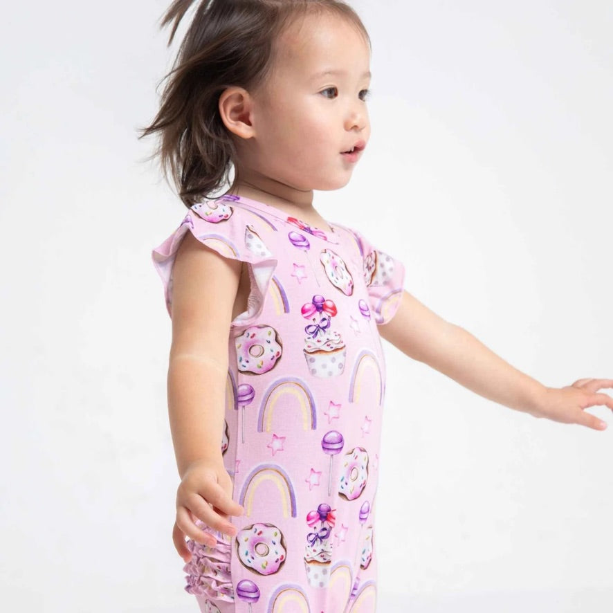 Sweets Snap Ruffle Romper