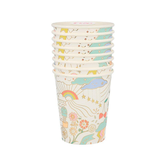 Happy Doodle Party Cups