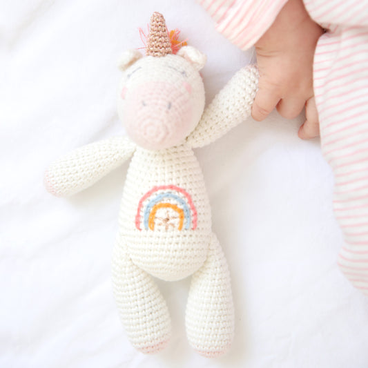 Crochet Unicorn Rattle
