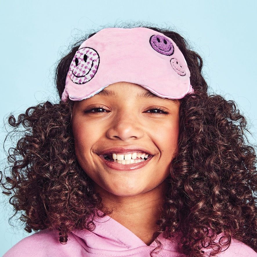 Checkered Smiles Eye Mask