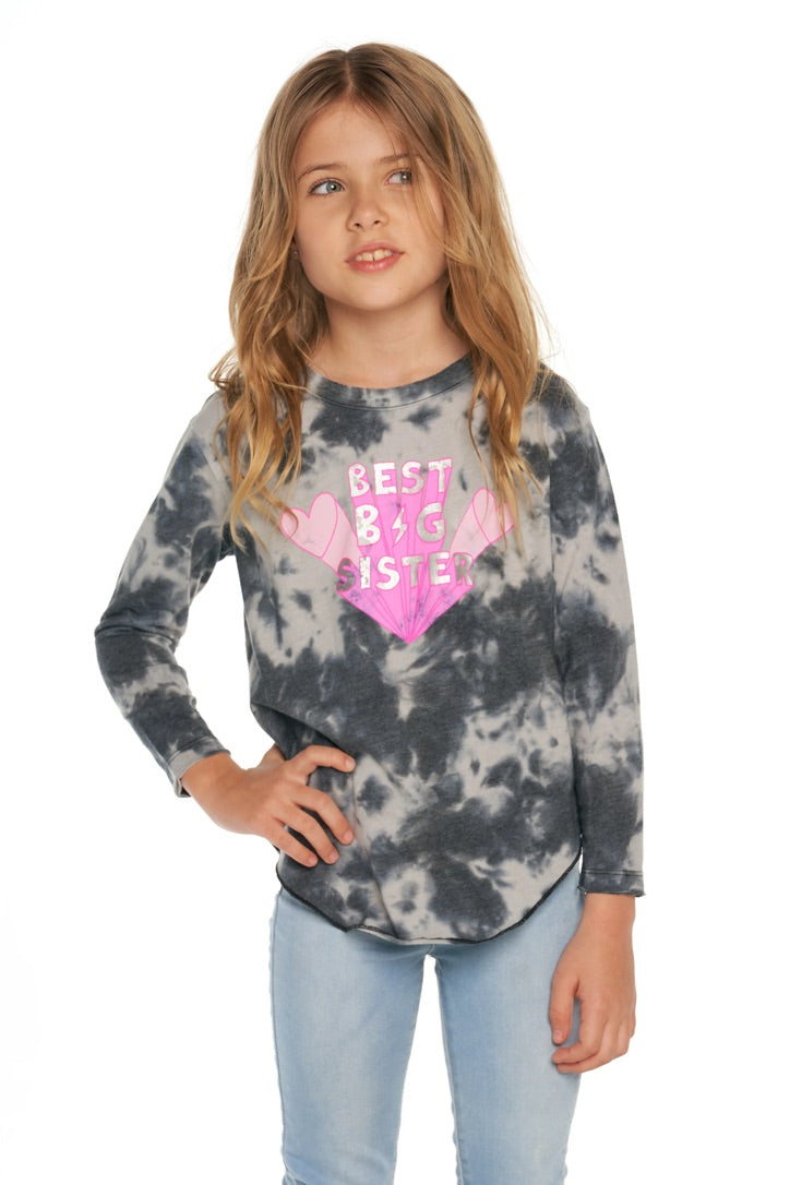 Tie Dye Best Big Sister Tee