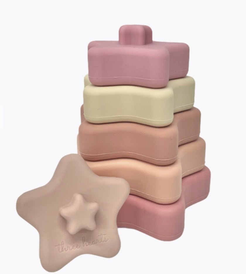 Dusty Stars Teether + Stacker