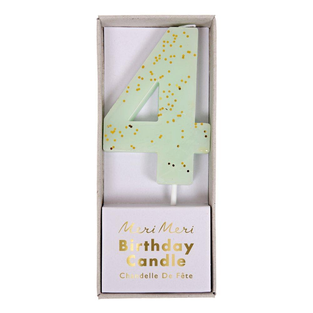 Number "Four" Candle