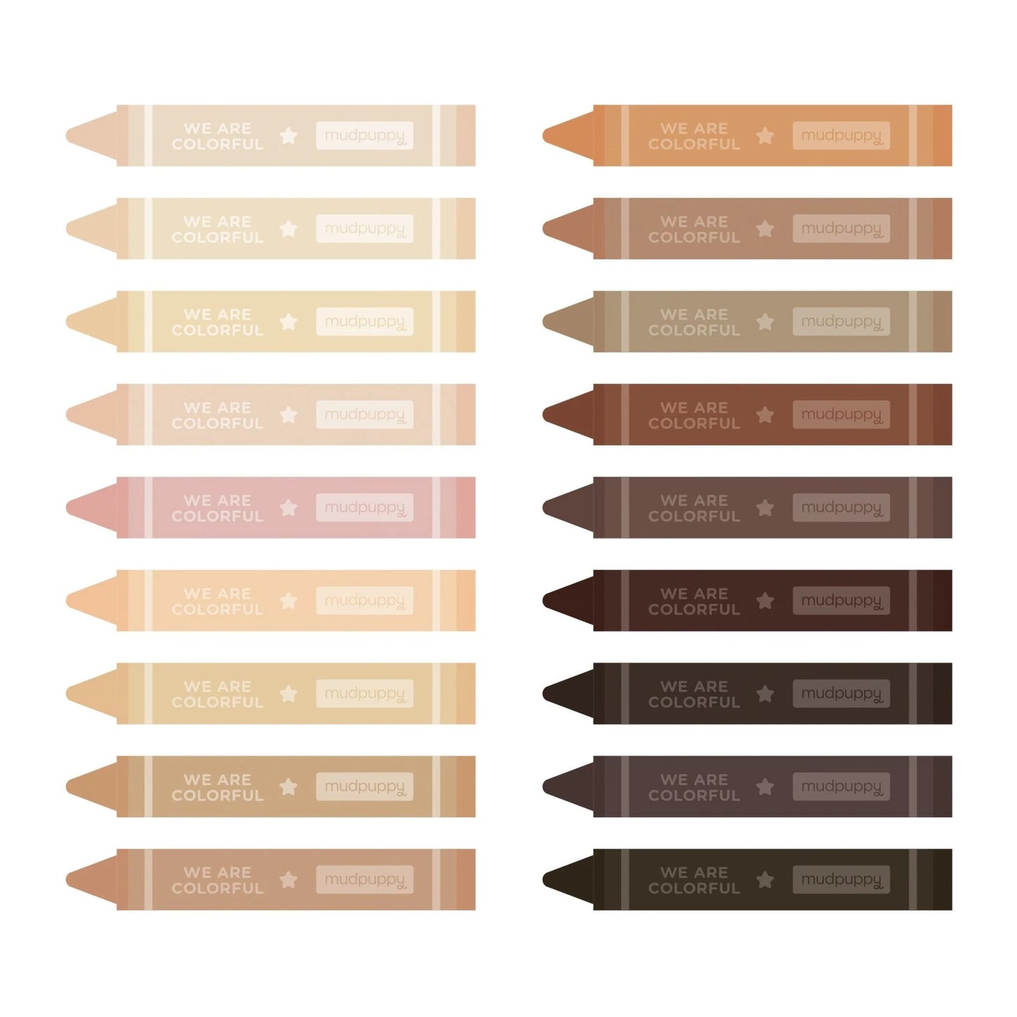 We Are Colorful Crayon Set