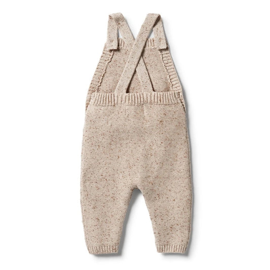 Oatmeal Fleck Knit Overall