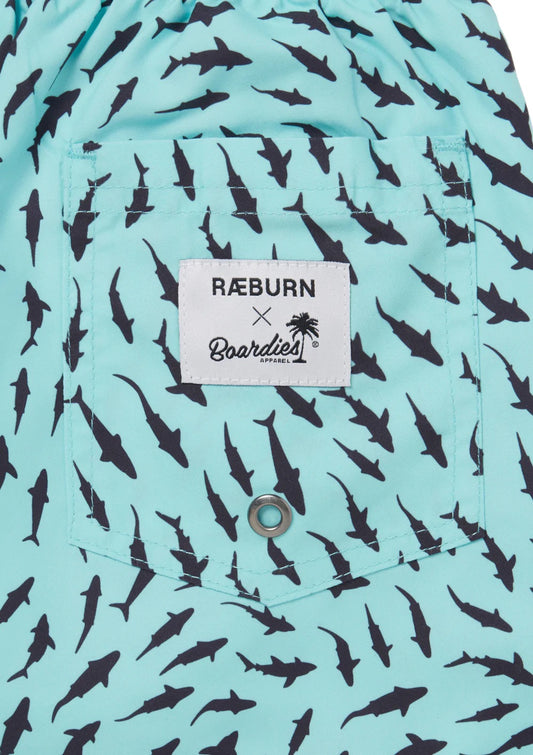 RÆBURN Sharks Ice Swim Trunks