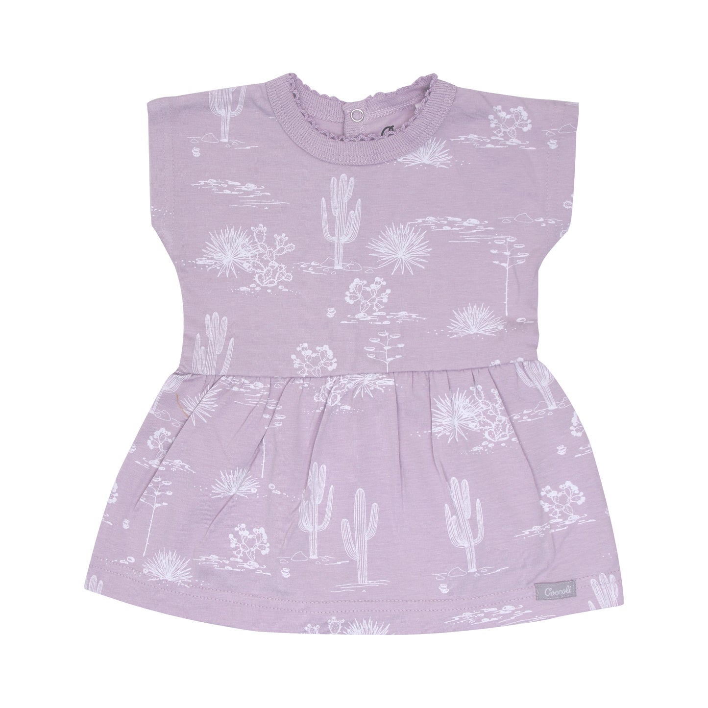 Lilac Cactus Print Skirted Onesie