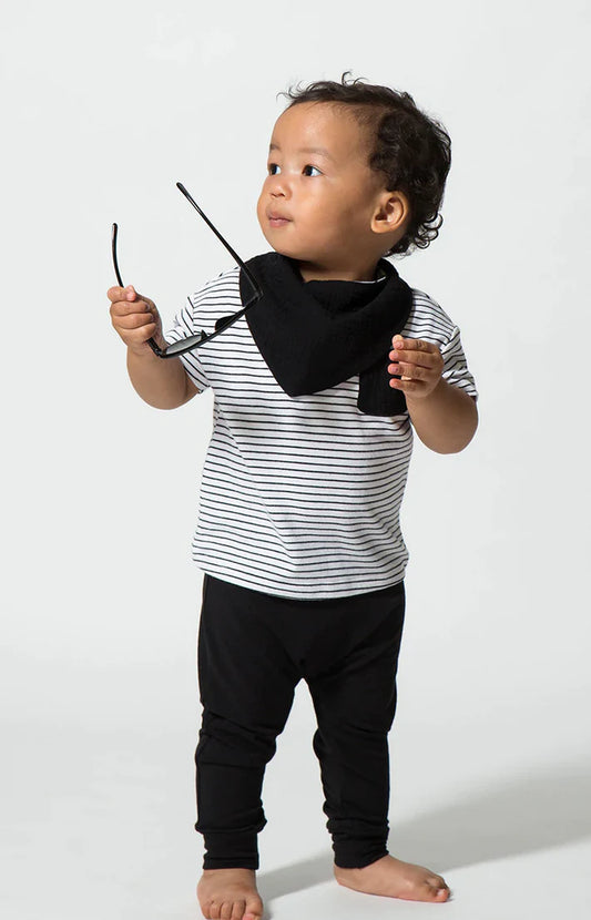 Handkerchief Black Bib