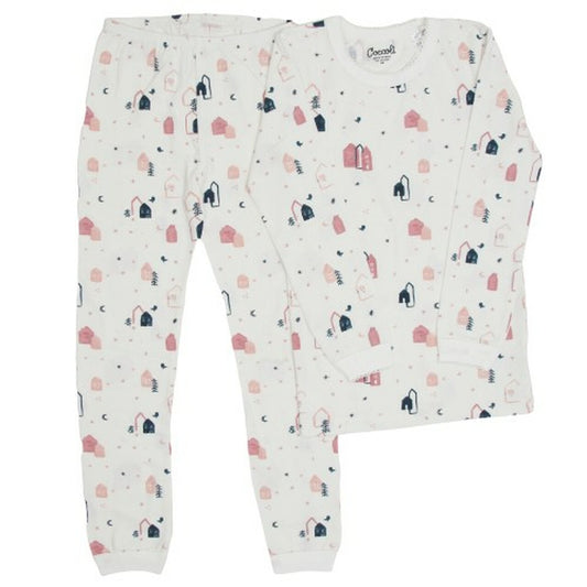 Pink Villages Pajama Set