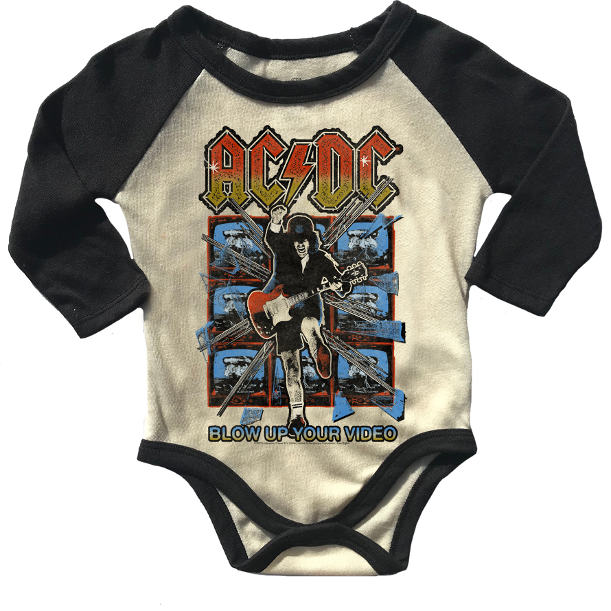 AC/DC Raglan Onesie