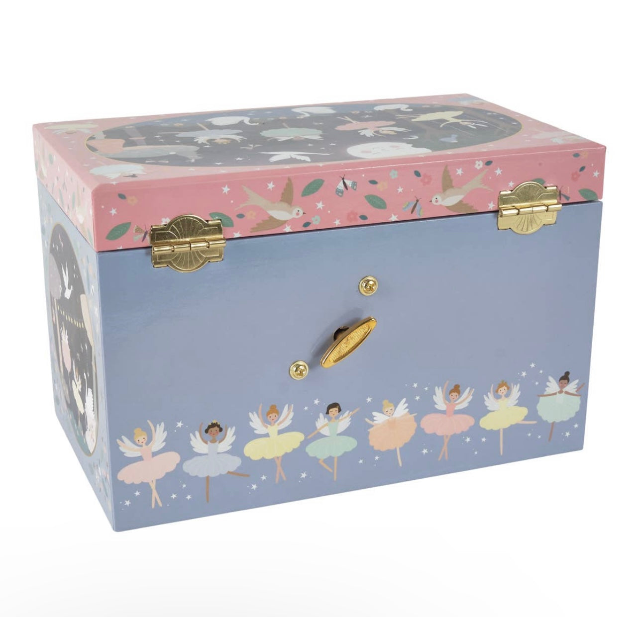 Enchanted Ballerina Musical Jewelry Box with 3 Drawers
