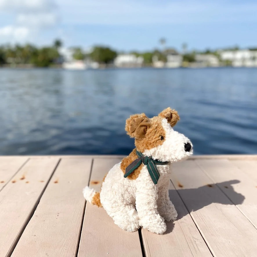 Jacques Jack Russell Plush Toy, side view