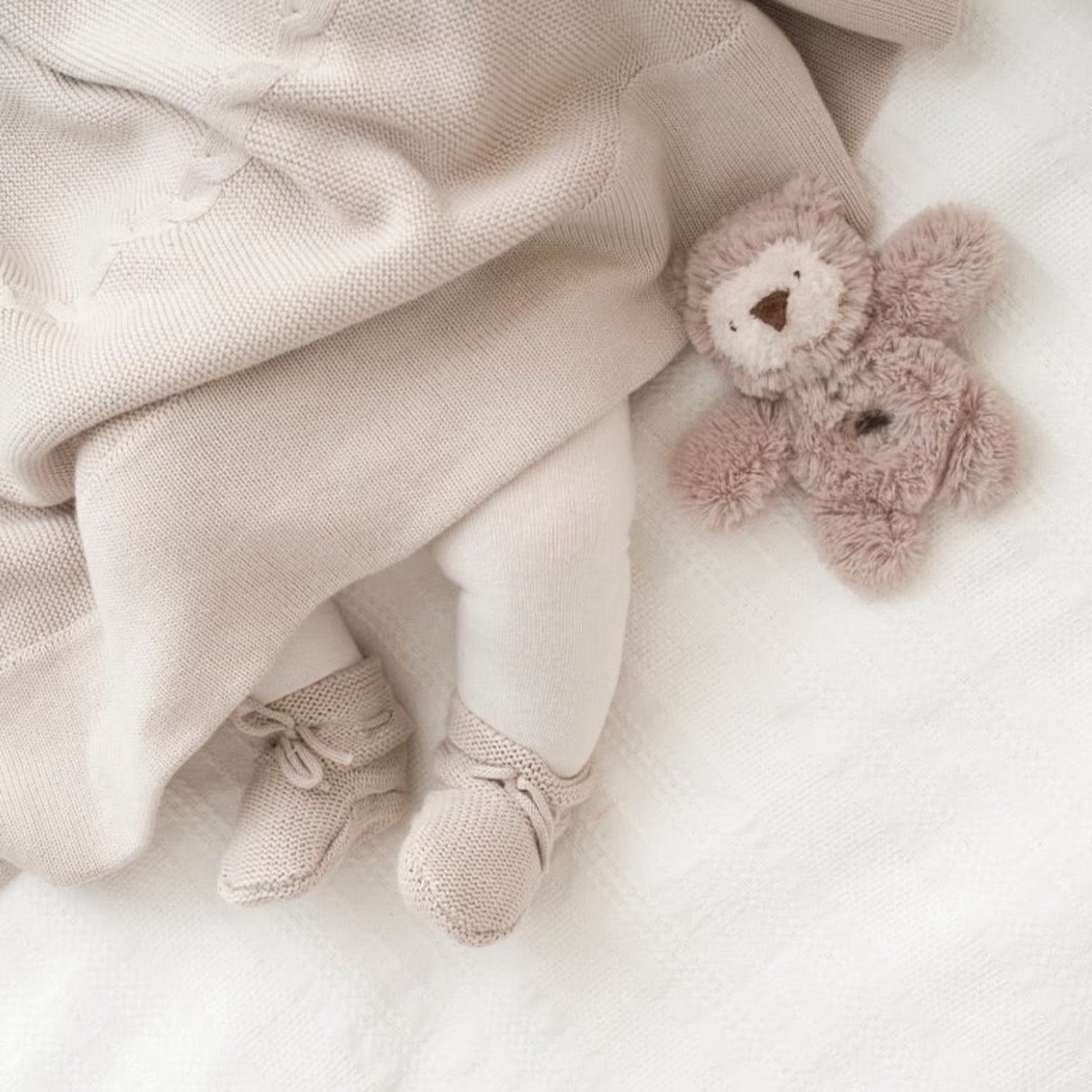 Magical Mouse plush doll displayed in a floral woodland-inspired setting