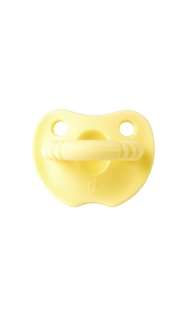 Butter Yellow Flat Silicone Soother